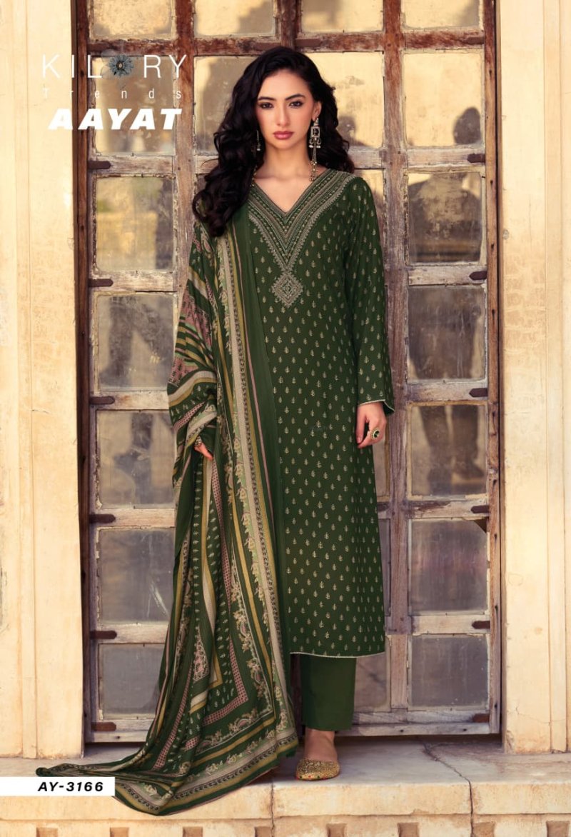 Aayat By Kilory Viscose Pashmina Dress Material 